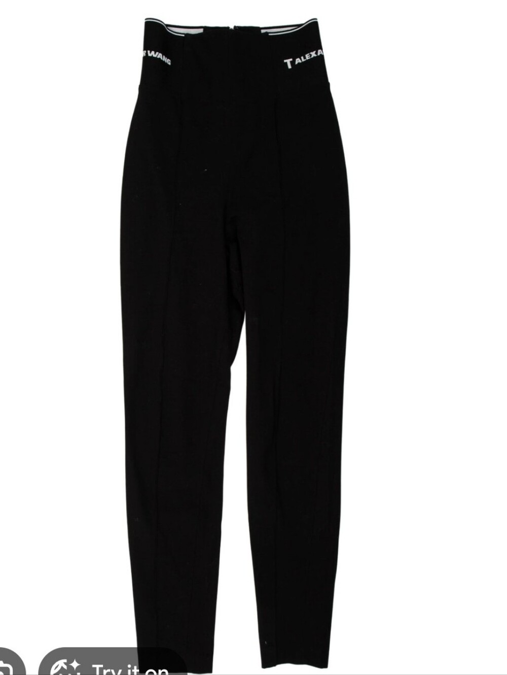 T by Alexander Wang Black Slim High-Rise pants
